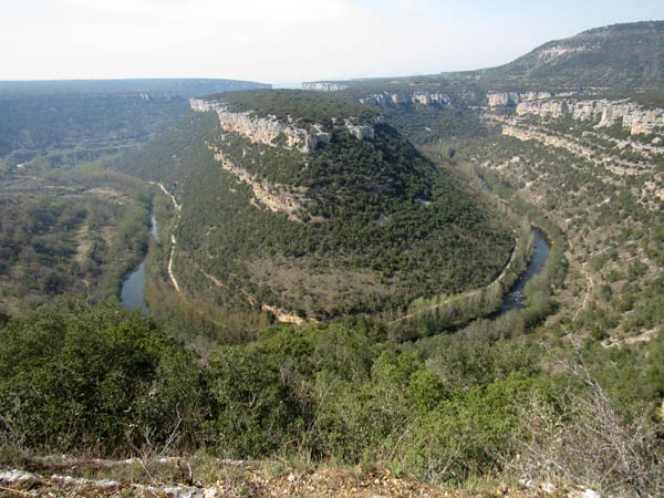 Espectacular el cañón del río Ebro.